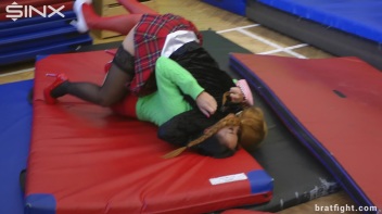 Naughty College Girls in Stockings Catfight - Cam 1 Screencap 20 on www.sinx.com