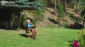 Hot Blonde Shower In Piss By Gardener Screencap 14 on www.sinx.com