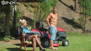 Hot Blonde Shower In Piss By Gardener Screencap 8 on www.sinx.com