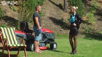 Hot Blonde Shower In Piss By Gardener Screencap 1 on www.sinx.com