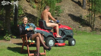 Hot Blonde Shower In Piss By Gardener Screencap 10 on www.sinx.com