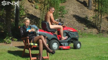Hot Blonde Shower In Piss By Gardener Screencap 11 on www.sinx.com