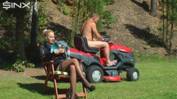 Hot Blonde Shower In Piss By Gardener Screencap 12 on www.sinx.com