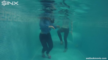 Sexy European Girls Swim In Clothes Screencap 13 on www.sinx.com