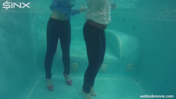 Sexy European Girls Swim In Clothes Screencap 18 on www.sinx.com