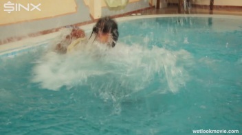 Sexy European Girls Swim In Clothes Screencap 5 on www.sinx.com