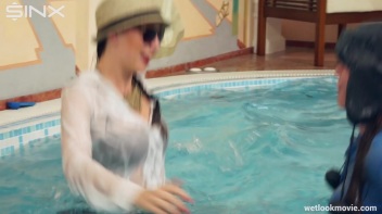 Sexy European Girls Swim In Clothes Screencap 60 on www.sinx.com