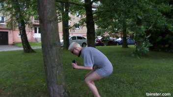 Mila practice on her slimy sucking skills Screencap 1 on www.sinx.com