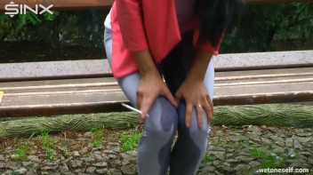 Exotic Hottie Pisses Herself In The Park - Cam 2 Screencap 28 on www.sinx.com
