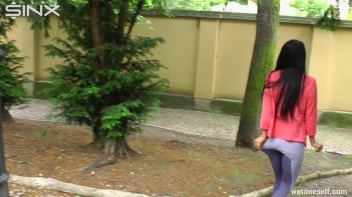 Exotic Hottie Pisses Herself In The Park - Cam 2 Screencap 30 on www.sinx.com