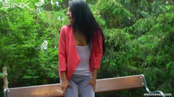 Exotic Hottie Pisses Herself In The Park - Cam 2 Screencap 11 on www.sinx.com
