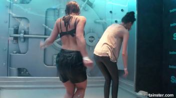Wet amateur babes stripping down to their underwear Screencap 15 on www.sinx.com