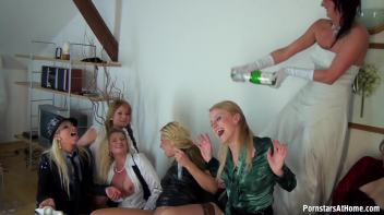 Pissing All Over Celine's Bridal Shower Part 1 Screencap 90 on www.sinx.com