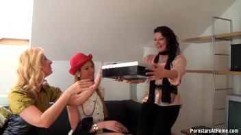 Pissing All Over Celine's Bridal Shower Part 1 Screencap 2 on www.sinx.com