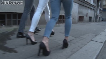 Denim Babes Celebrate With Some Champagne, Clothes Ripping, and Cum Swapping! Screencap 5 on www.sinx.com