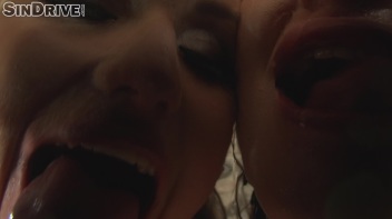 Denim Babes Celebrate With Some Champagne, Clothes Ripping, and Cum Swapping! Screencap 18 on www.sinx.com