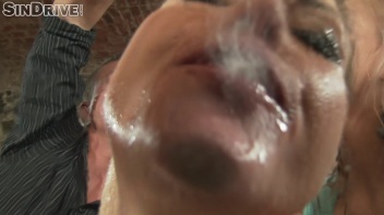 Denim Babes Celebrate With Some Champagne, Clothes Ripping, and Cum Swapping! Screencap 30 on www.sinx.com