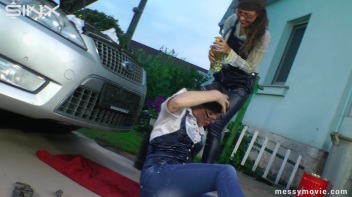 Mechanic Girls Get Oiled Up Screencap 12 on www.sinx.com