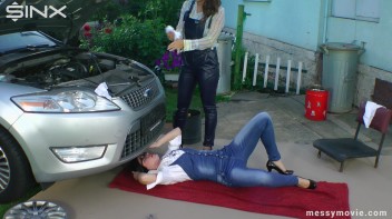 Mechanic Girls Get Oiled Up Screencap 5 on www.sinx.com