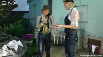 Mechanic Girls Get Oiled Up Screencap 51 on www.sinx.com
