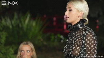 Outdoor Lesbian Food Fight Gets Real Messy Screencap 17 on www.sinx.com