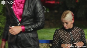 Outdoor Lesbian Food Fight Gets Real Messy Screencap 30 on www.sinx.com