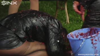 Outdoor Lesbian Food Fight Gets Real Messy Screencap 40 on www.sinx.com