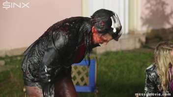 Outdoor Lesbian Food Fight Gets Real Messy Screencap 53 on www.sinx.com