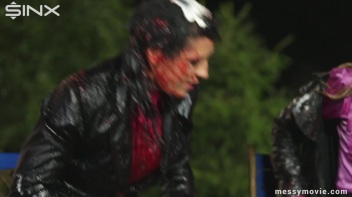 Outdoor Lesbian Food Fight Gets Real Messy Screencap 55 on www.sinx.com