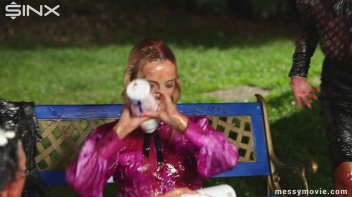 Outdoor Lesbian Food Fight Gets Real Messy Screencap 82 on www.sinx.com