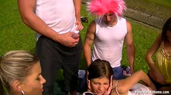 Water Balloons, Piss Showers, and Funky Fuckers Part 2 Screencap 19 on www.sinx.com