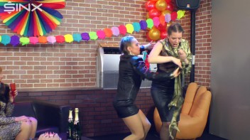 Bitchy Brunette Rips Her Girlfriends Clothes Screencap 34 on www.sinx.com