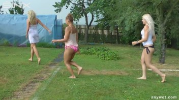 Outdoor Water Fight and Frolicks For Gorgeous Girls Screencap 9 on www.sinx.com
