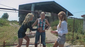 Raw egg food fight between hot blondes Screencap 16 on www.sinx.com