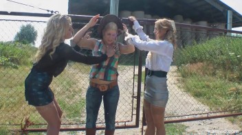 Raw egg food fight between hot blondes Screencap 35 on www.sinx.com