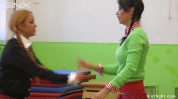 Naughty College Girls in Stockings Catfight - Cam 2 Screencap 10 on www.sinx.com