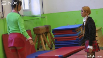 Naughty College Girls in Stockings Catfight - Cam 2 Screencap 2 on www.sinx.com