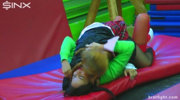 Naughty College Girls in Stockings Catfight - Cam 2 Screencap 20 on www.sinx.com