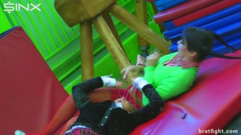 Naughty College Girls in Stockings Catfight - Cam 2 Screencap 22 on www.sinx.com