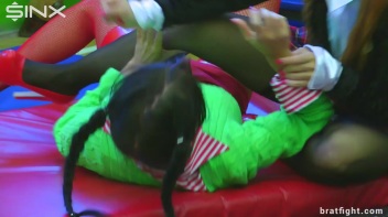 Naughty College Girls in Stockings Catfight - Cam 2 Screencap 25 on www.sinx.com