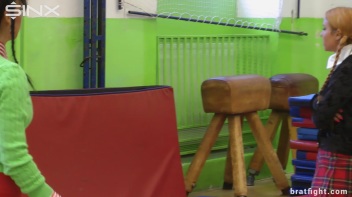 Naughty College Girls in Stockings Catfight - Cam 2 Screencap 5 on www.sinx.com