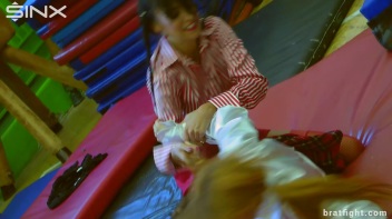 Naughty College Girls in Stockings Catfight - Cam 2 Screencap 52 on www.sinx.com