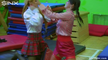 Naughty College Girls in Stockings Catfight - Cam 2 Screencap 57 on www.sinx.com