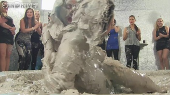 Muddy Wrestling: Real Sisters Showdown: Sheila Cooper vs. Lili Bluberry Screencap 87 on www.sinx.com