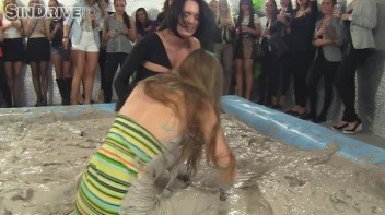 Muddy Wrestling: Real Sisters Showdown: Sheila Cooper vs. Lili Bluberry Screencap 12 on www.sinx.com