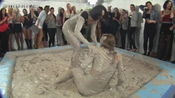 Muddy Wrestling: Real Sisters Showdown: Sheila Cooper vs. Lili Bluberry Screencap 19 on www.sinx.com