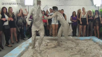Muddy Wrestling: Real Sisters Showdown: Sheila Cooper vs. Lili Bluberry Screencap 36 on www.sinx.com