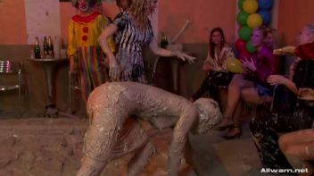 Blonde vs. Brunette Mud Battle Screencap 75 on www.sinx.com