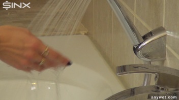 Stroking Her Kitty Clean In The Shower Screencap 2 on www.sinx.com