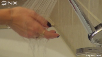 Stroking Her Kitty Clean In The Shower Screencap 3 on www.sinx.com